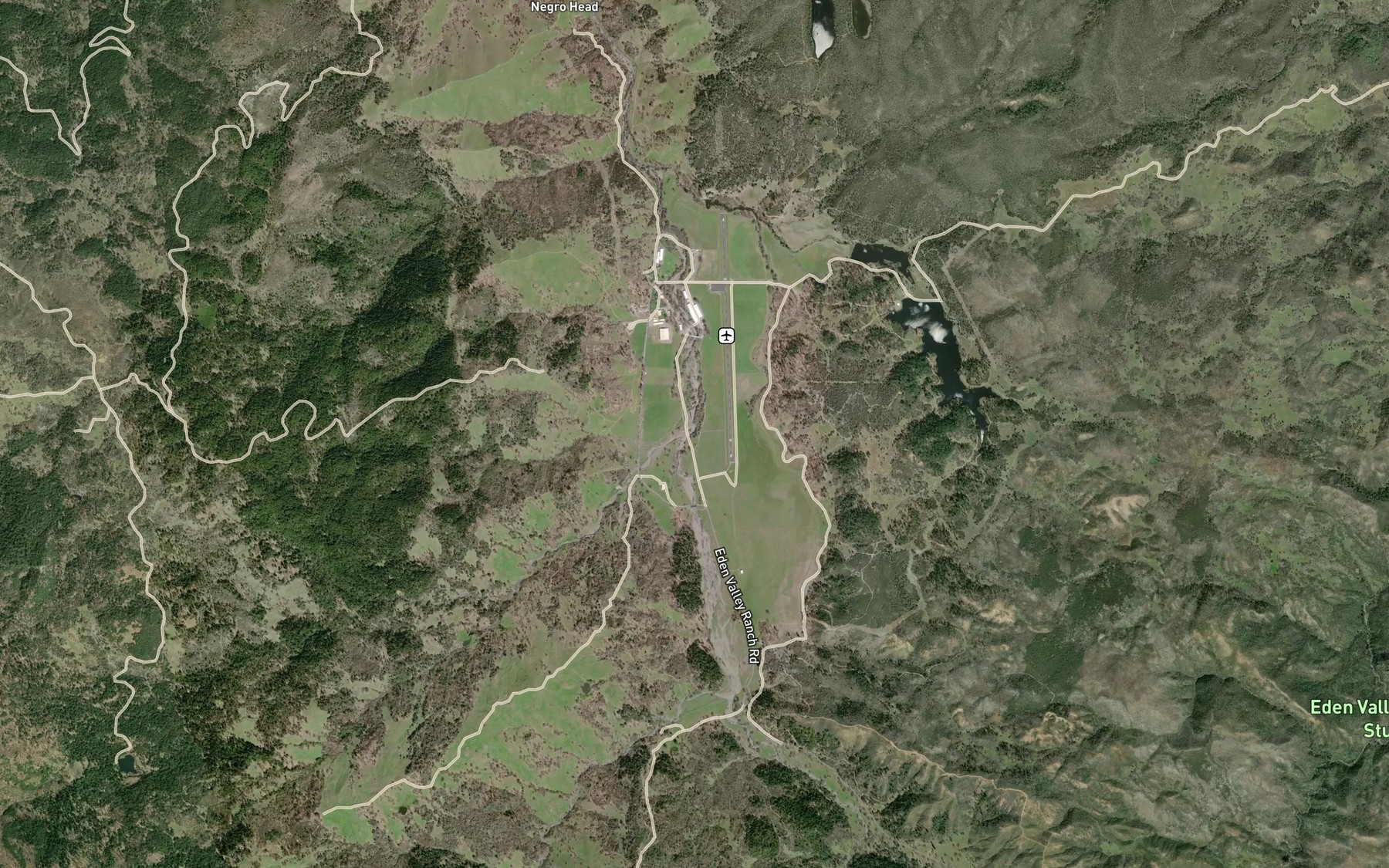 Satellite map of the Blacksmith Creek