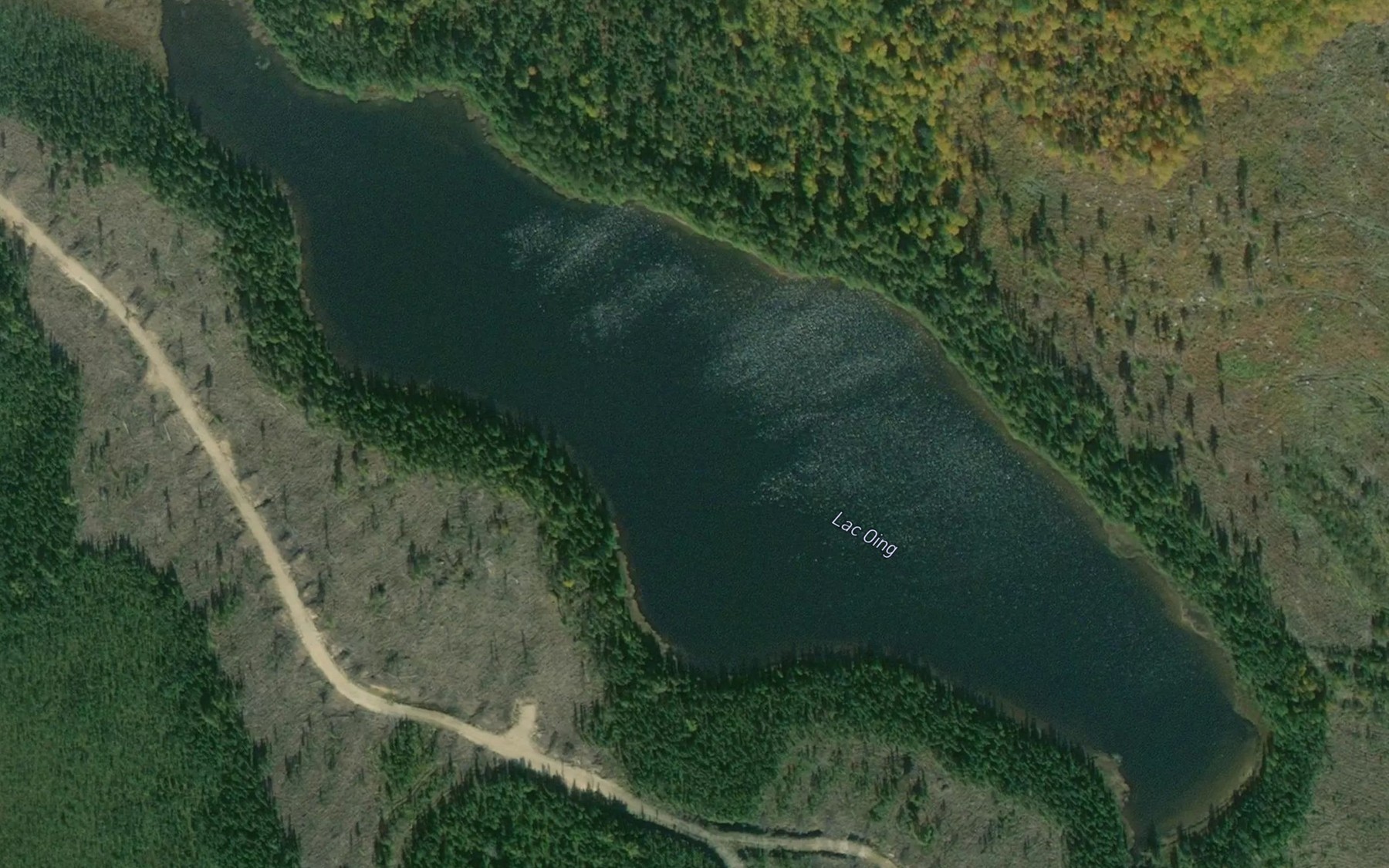Satellite map of the Lac Oing
