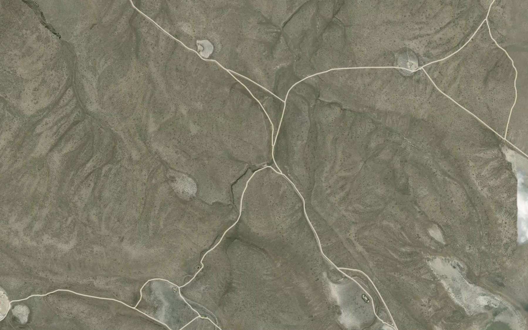 Satellite map of the Alex Spring Reservoir