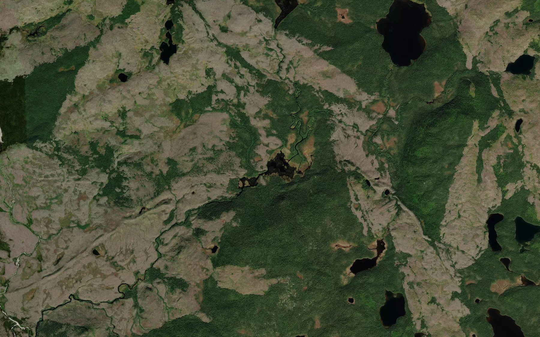 Satellite map of the Lac Kamahkuhiuakamat