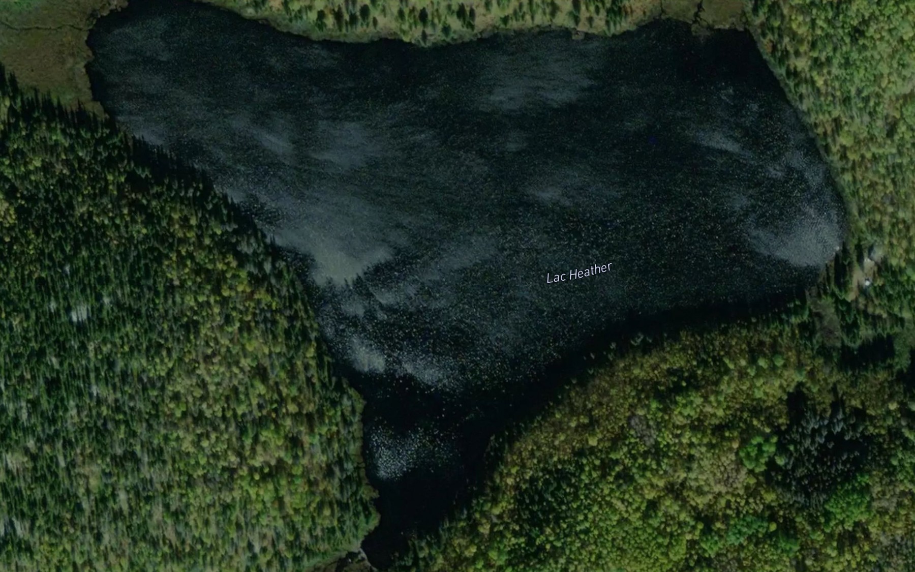 Satellite map of the Lac Heather