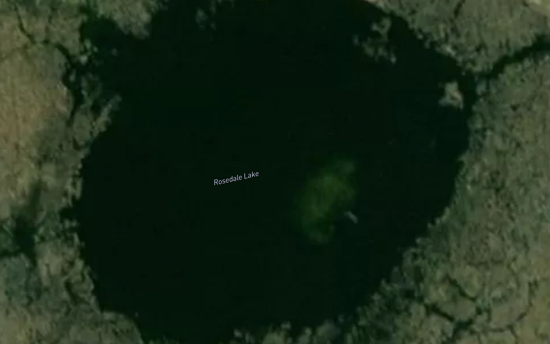 Satellite map of the Rosedale Lake