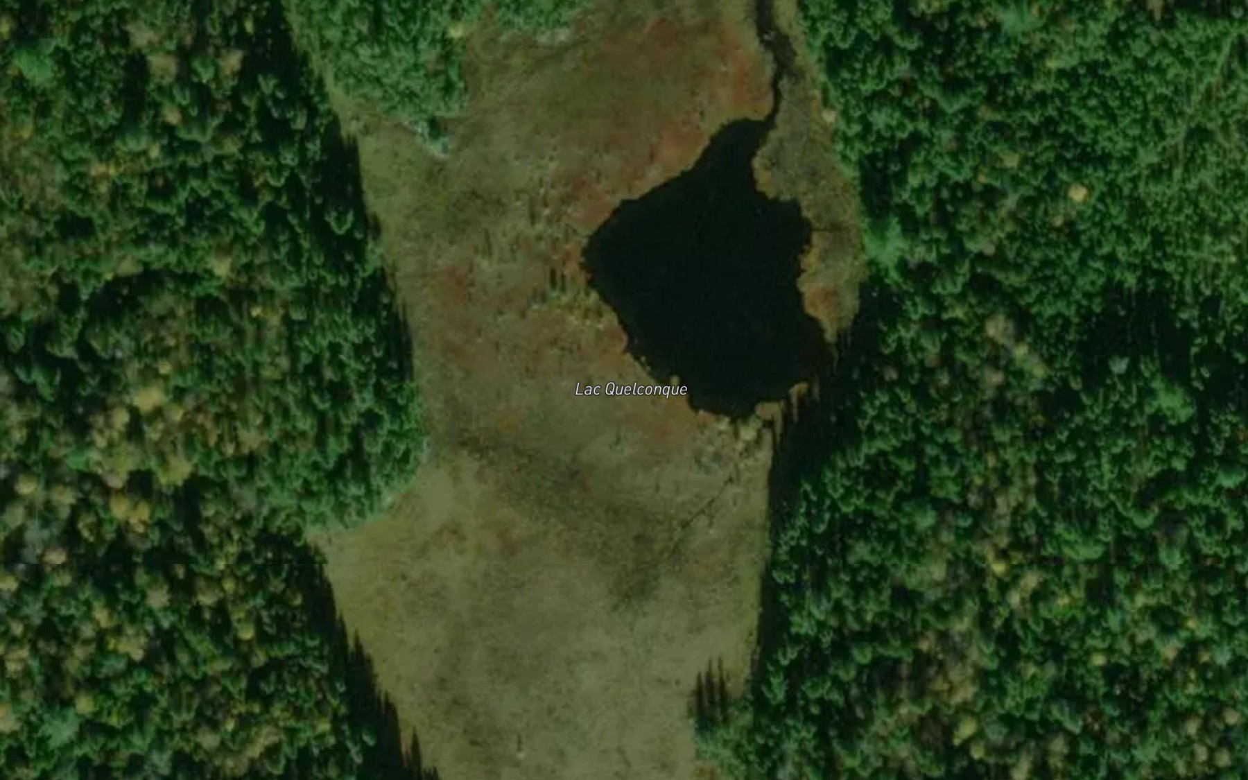 Satellite map of the Lac Quelconque
