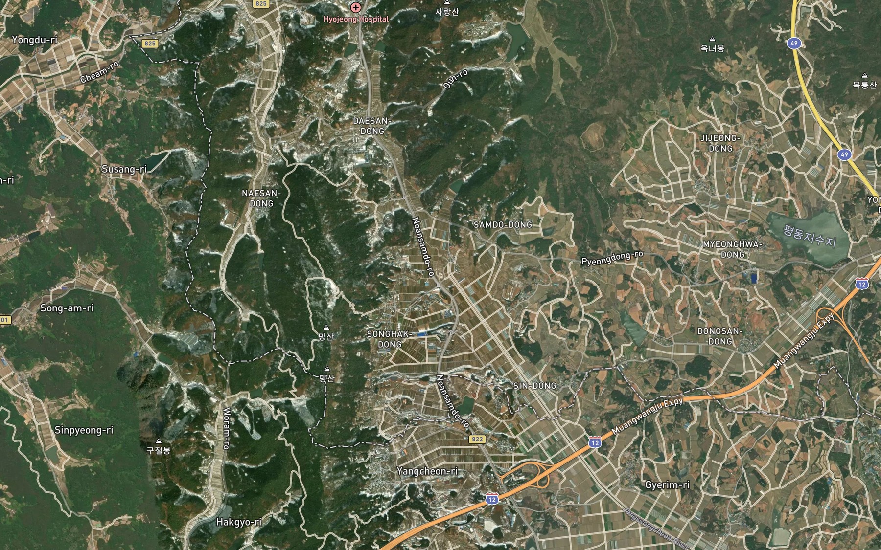 Satellite map of the Haehyeonje