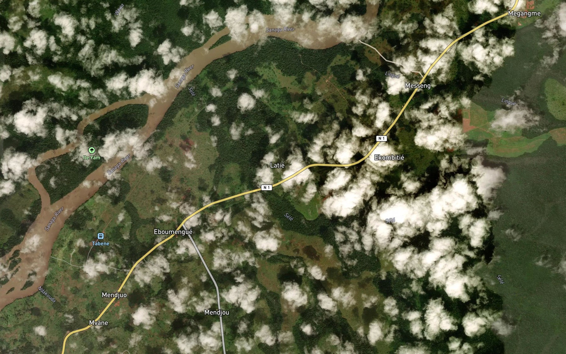Satellite map of the Nia