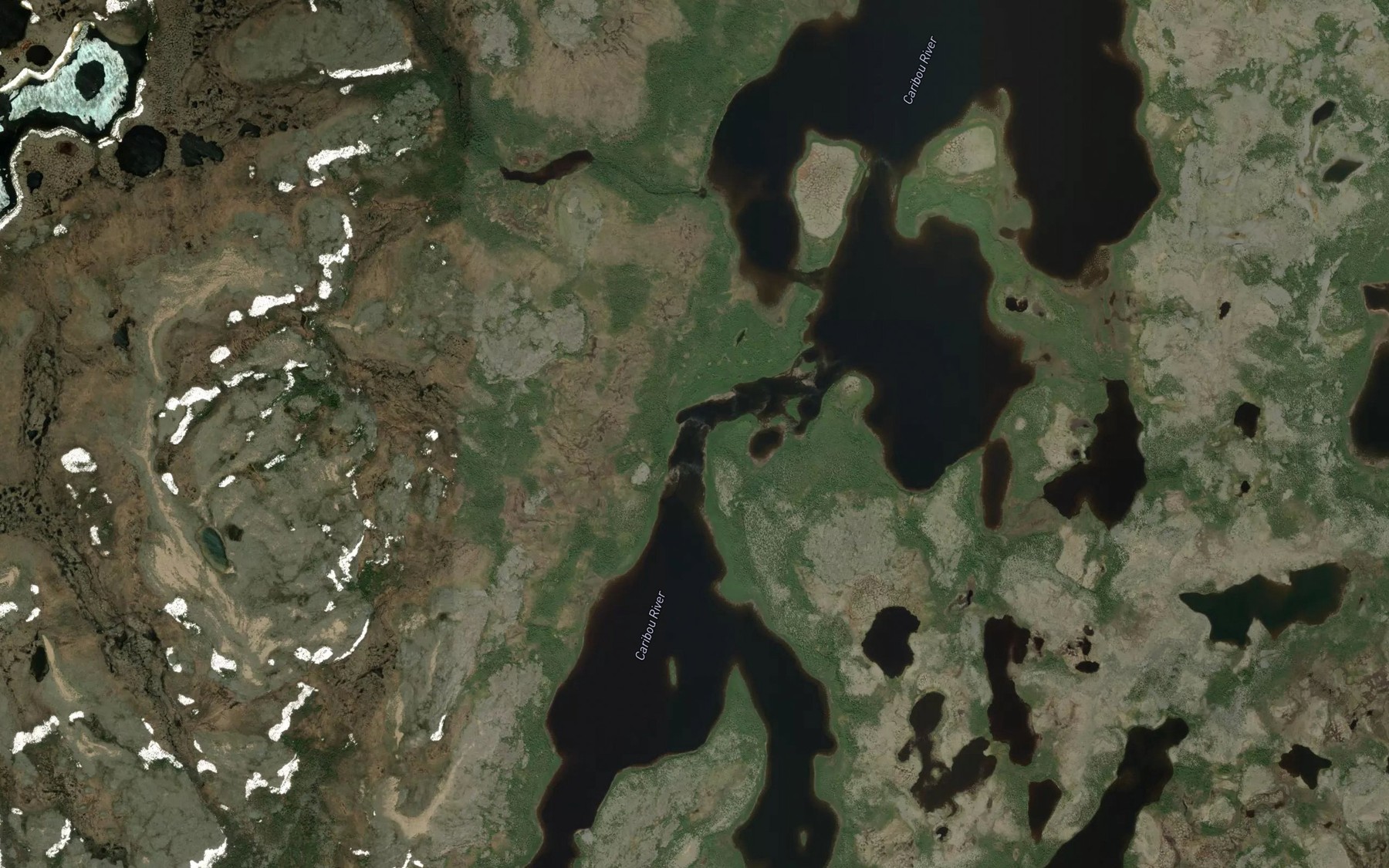 Satellite map of the Mason Rapids