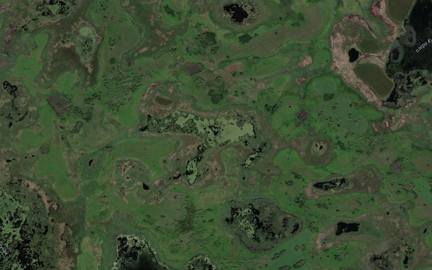 Satellite map of the Ozero Kugaly
