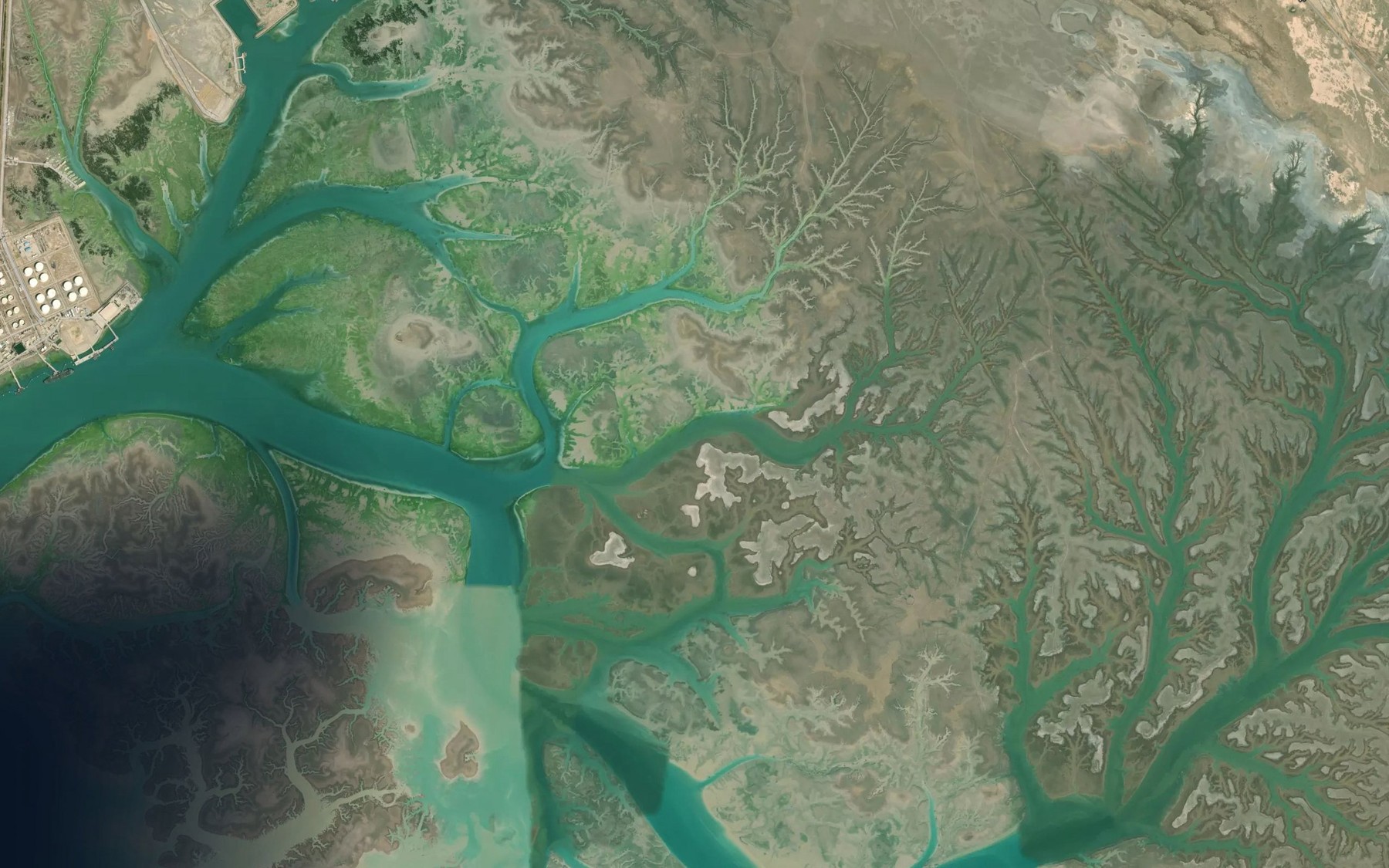 Satellite map of the Khowr-e Sang Danduni