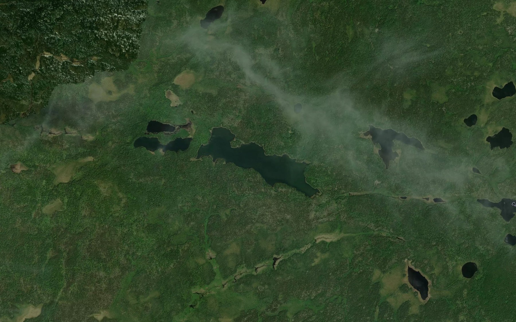 Satellite map of the Rove Lake