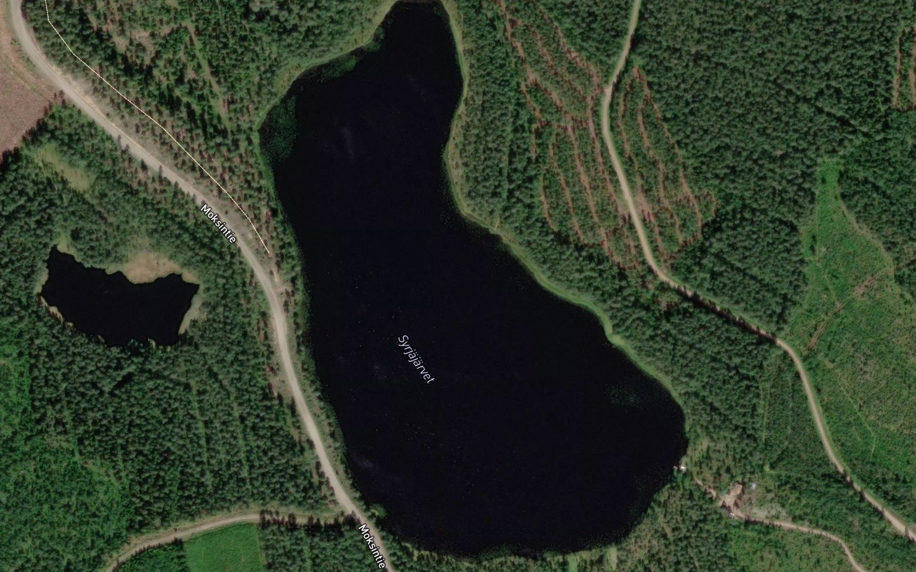 Satellite map of the Syrjajarvet