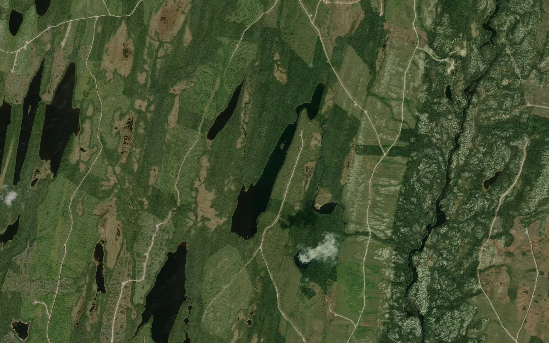 Satellite map of the Lac de la Souris