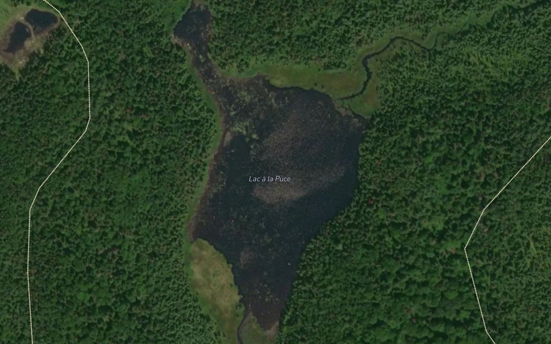 Satellite map of the Lac la Puce