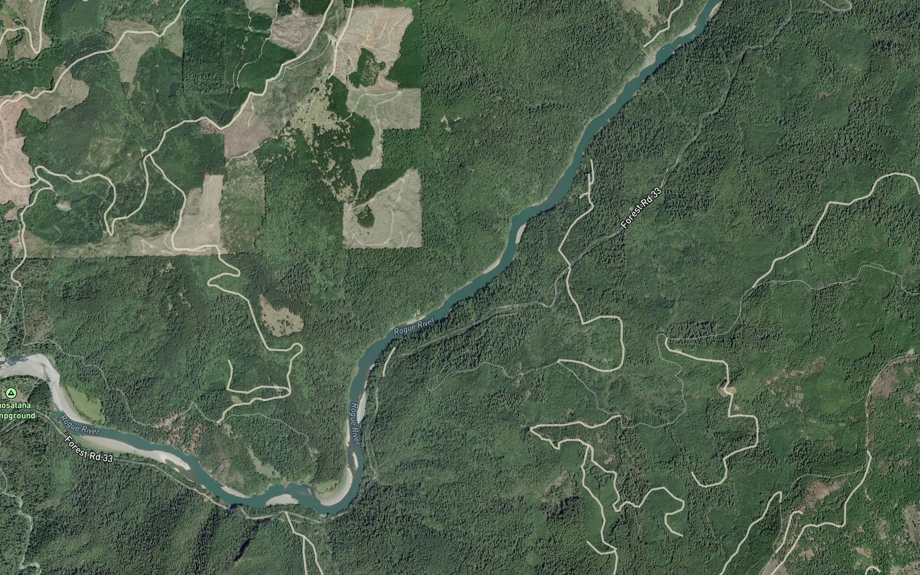 Satellite map of the Sherman Riffle