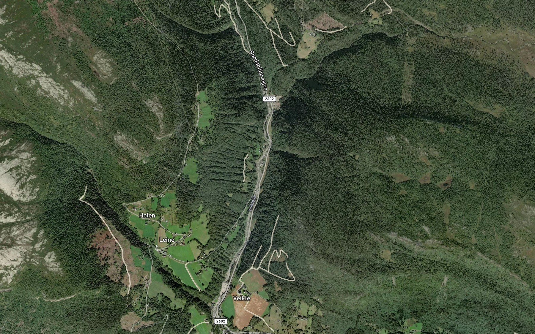 Satellite map of the Kaldbekken