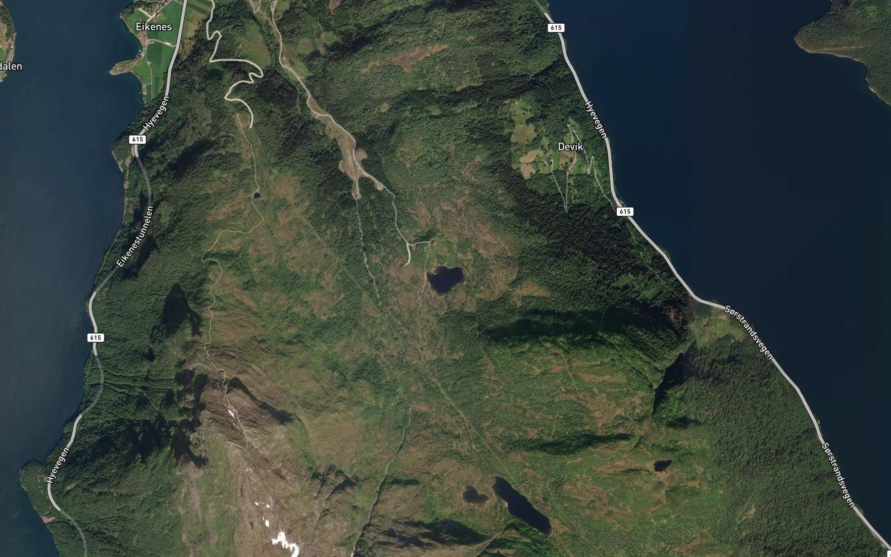 Satellite map of the Stolsvatnet