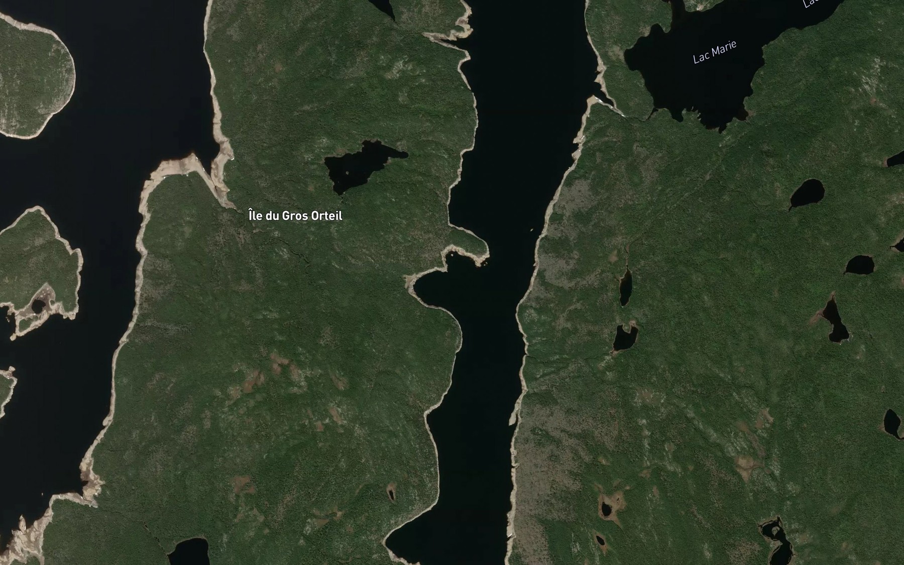 Satellite map of the Baie du Grand Chenal