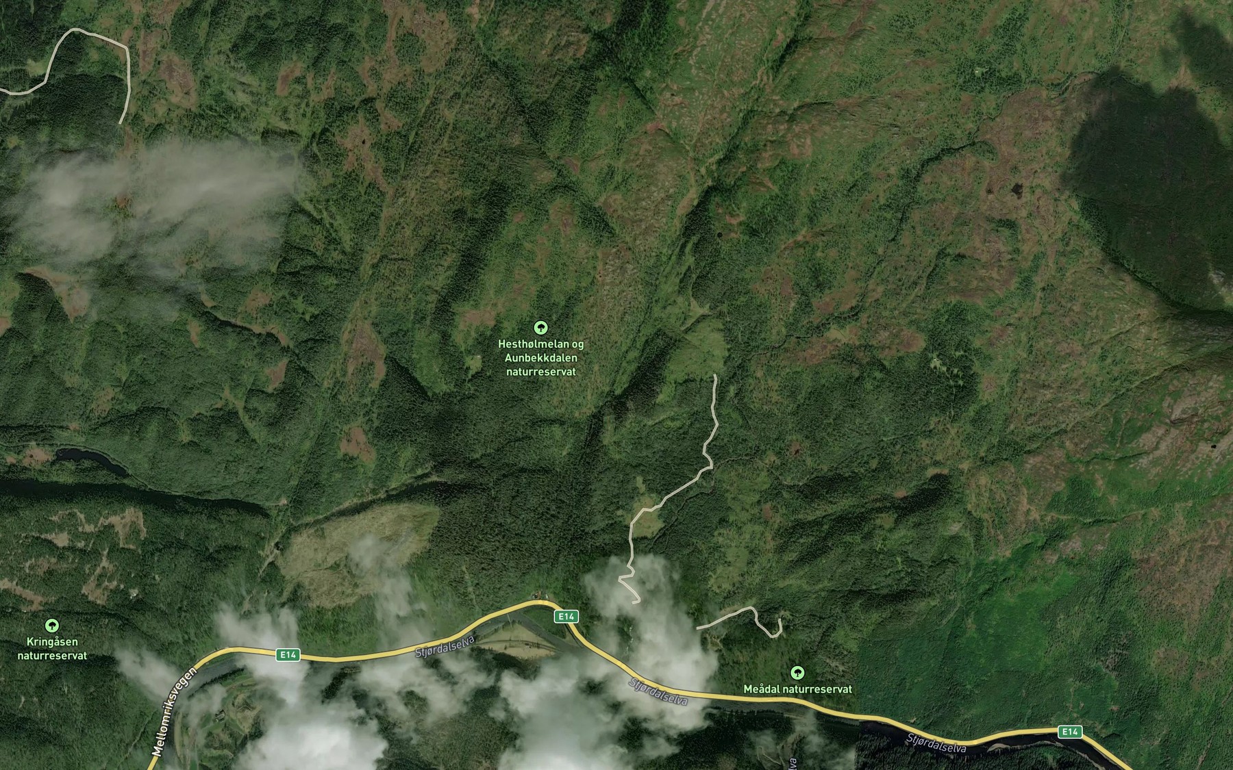 Satellite map of the Aunbekken