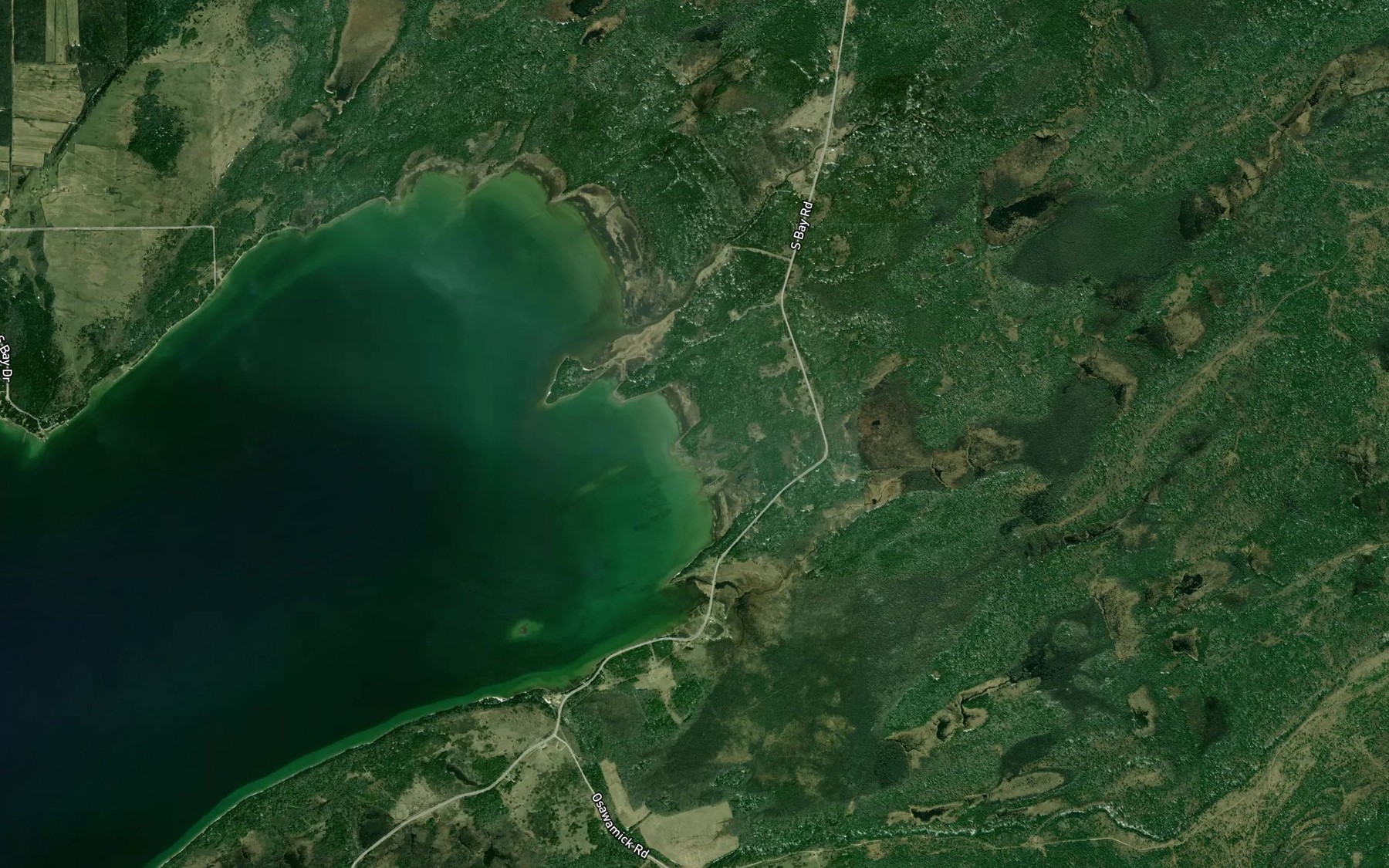 Satellite map of the Kaboni Creek
