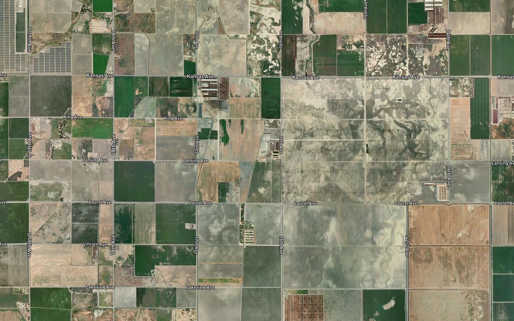 Satellite map of the Jacobs Ditch