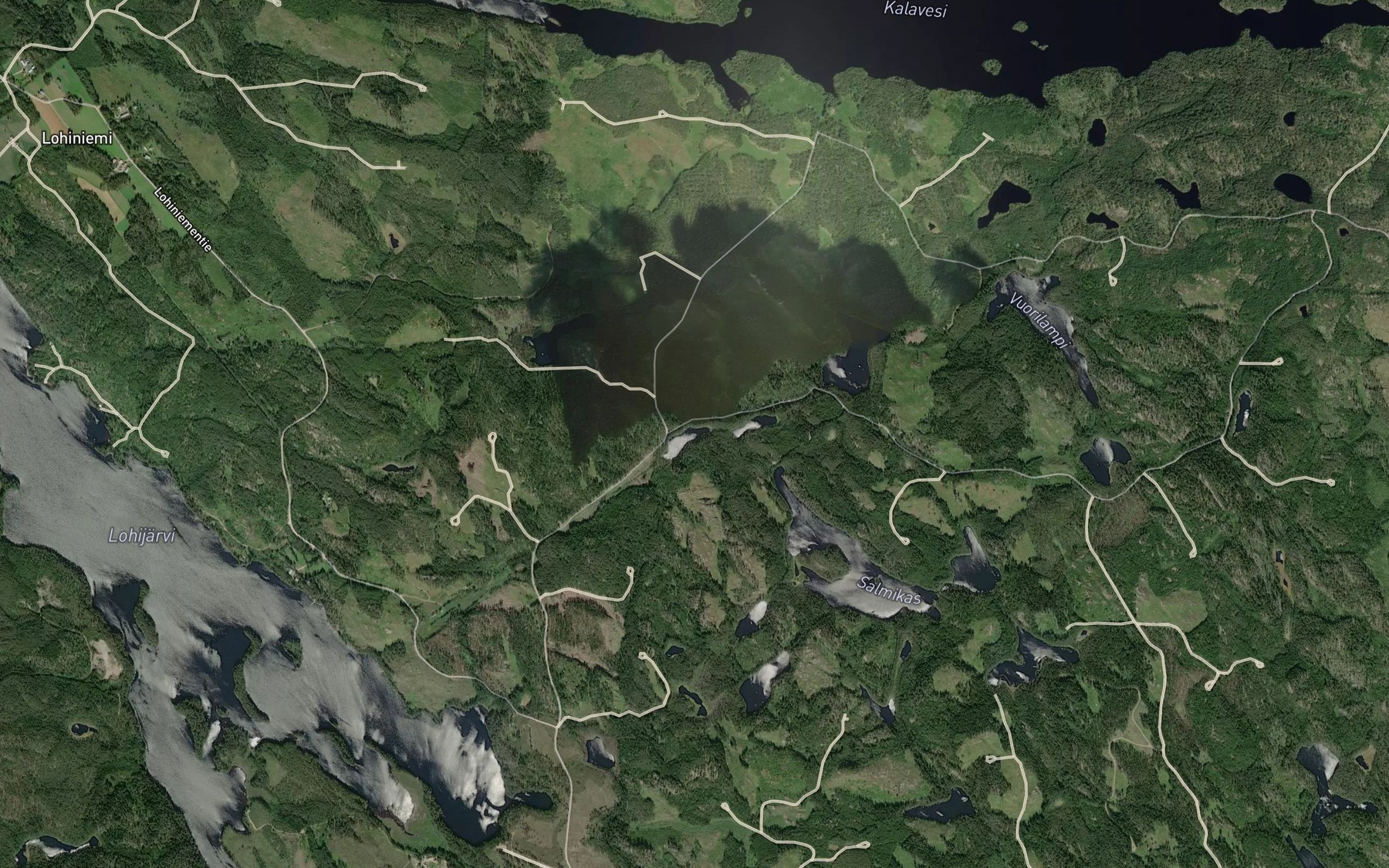 Satellite map of the Rapakkolammit