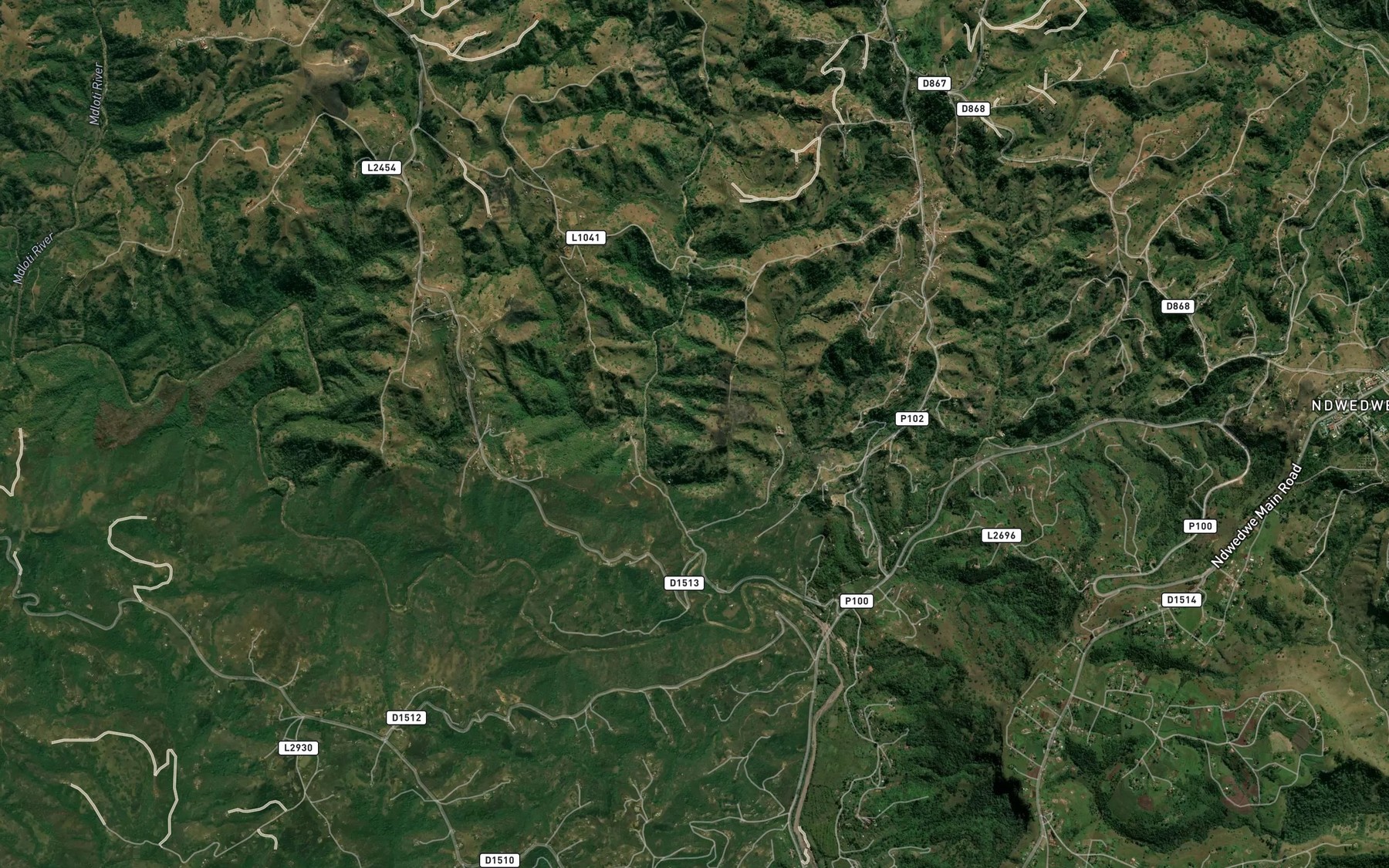 Satellite map of the Mkukuzi