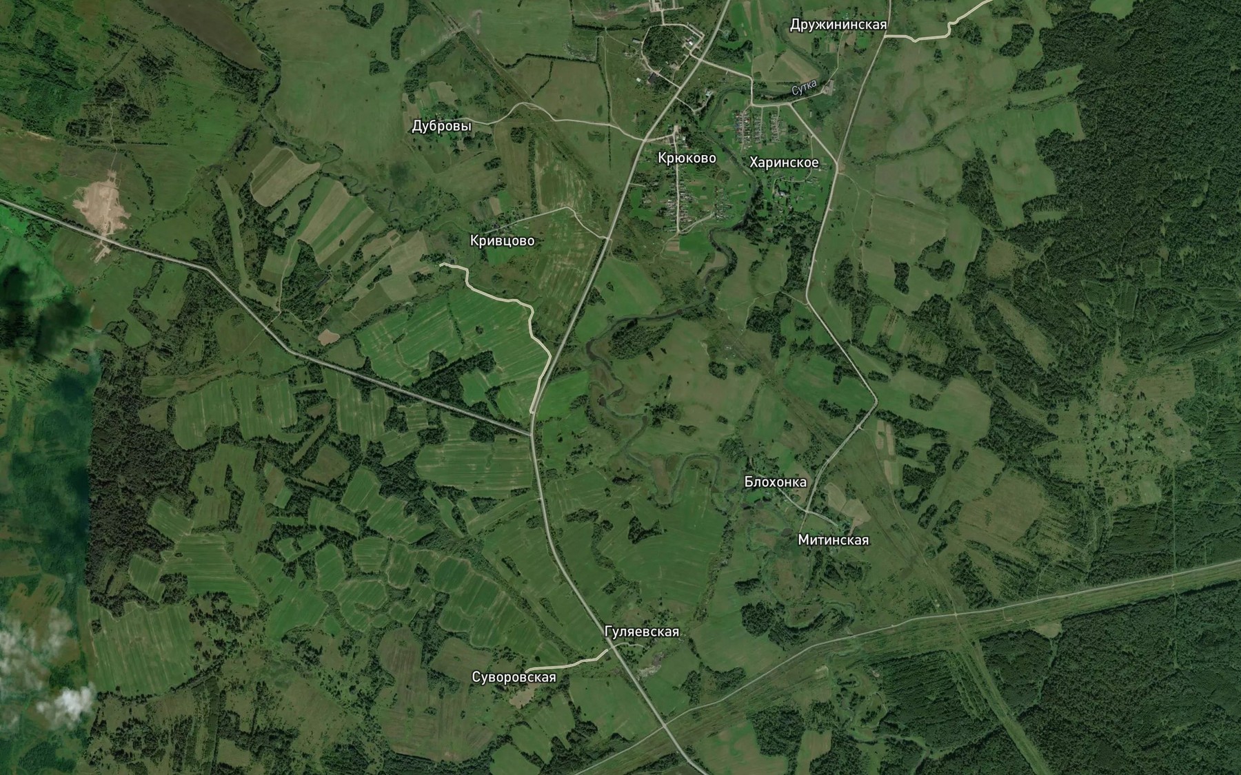 Satellite map of the Terenka
