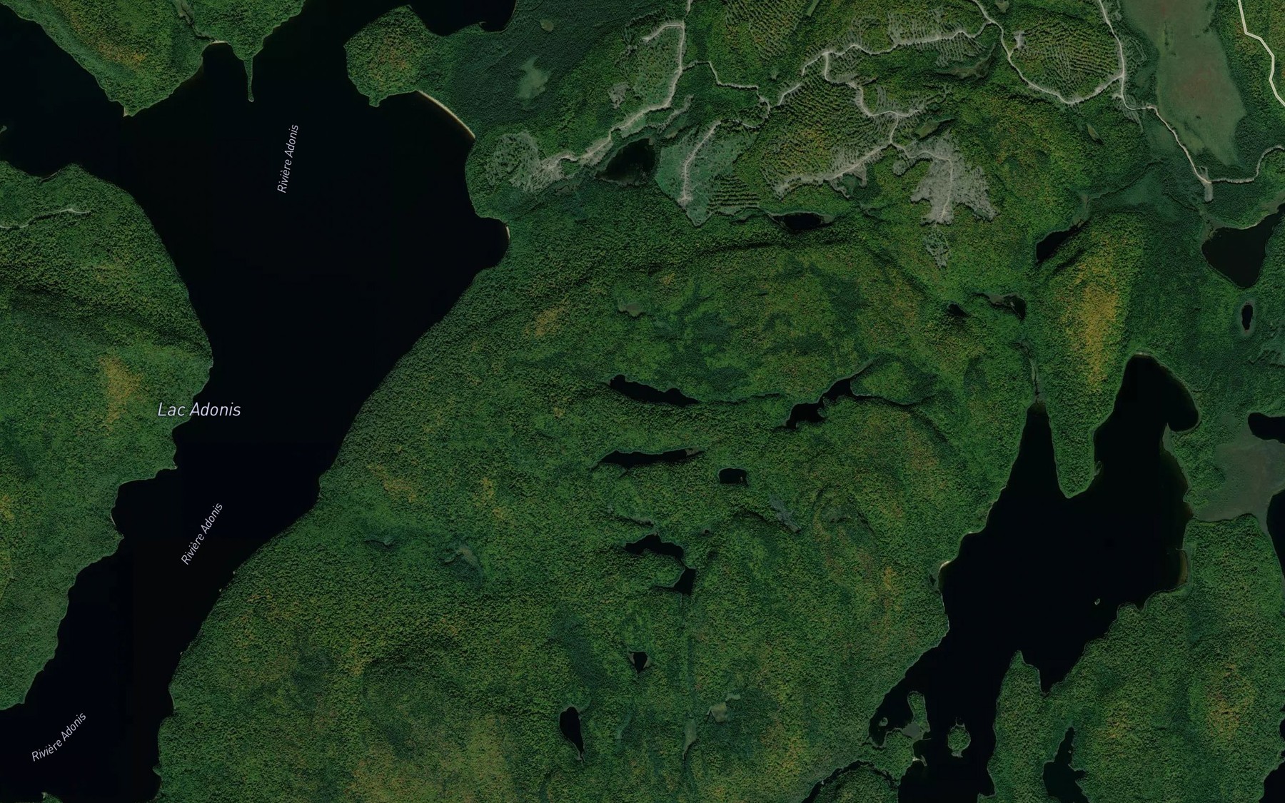Satellite map of the Lac Kamacamekocickacik