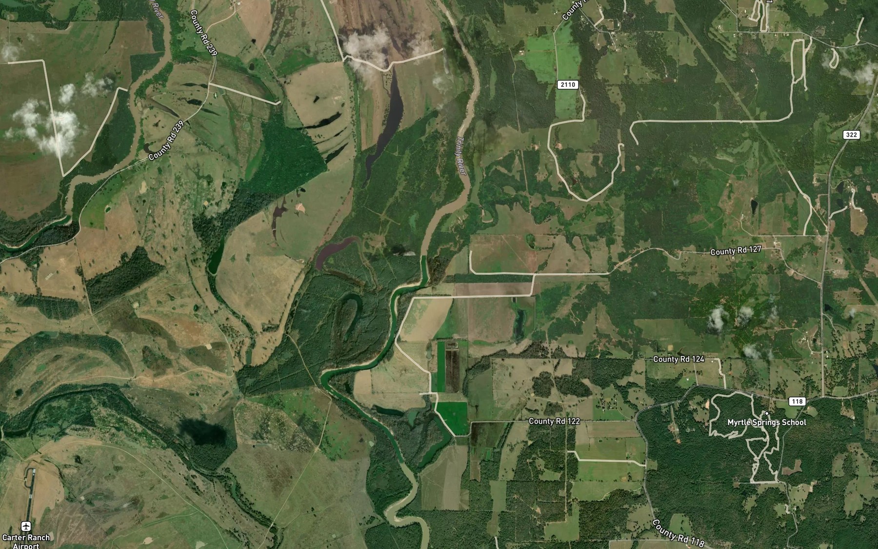 Satellite map of the Manson Creek