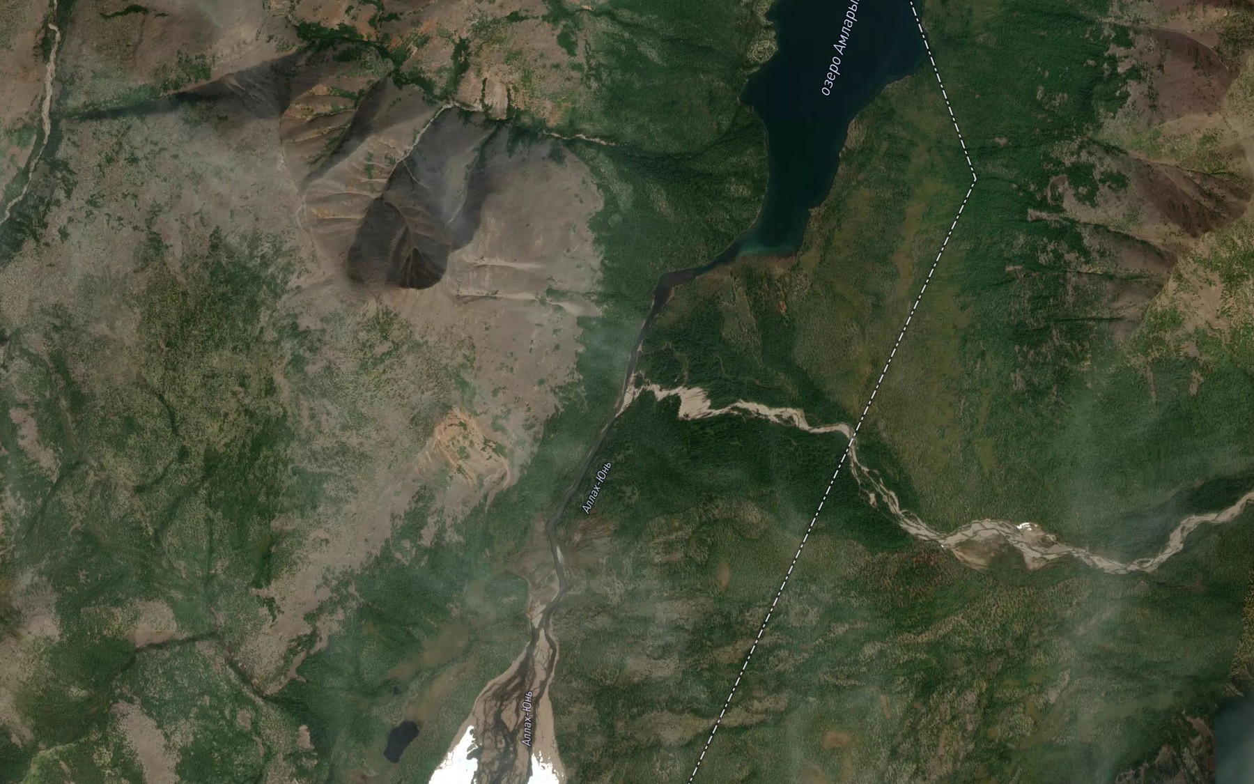 Satellite map of the Dzhaton