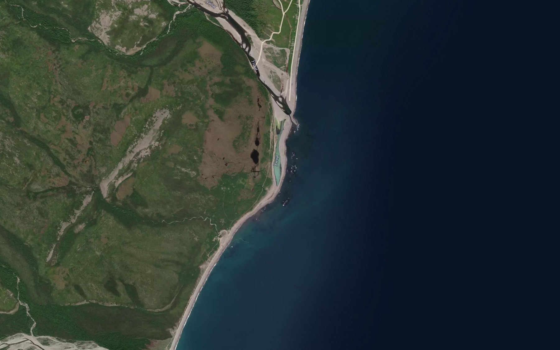 Satellite map of the Unche