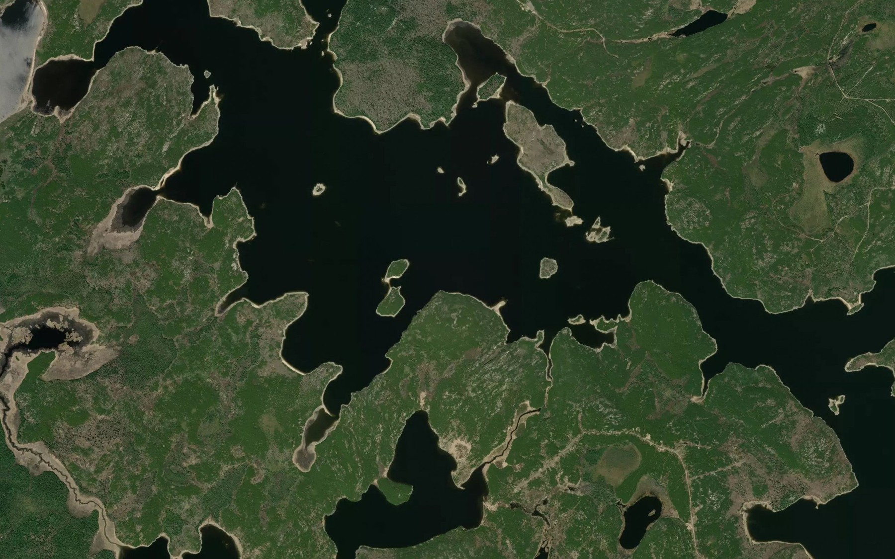 Satellite map of the Eider Creek