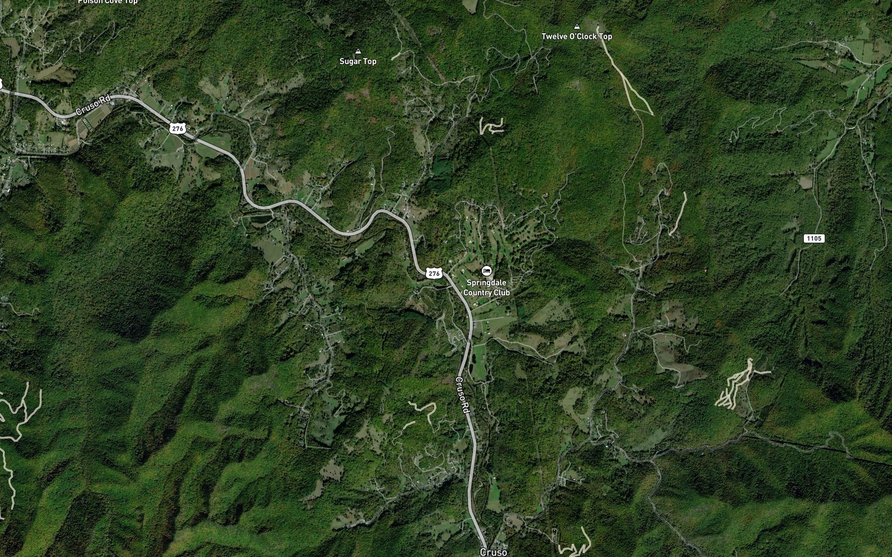 Satellite map of the Long Branch