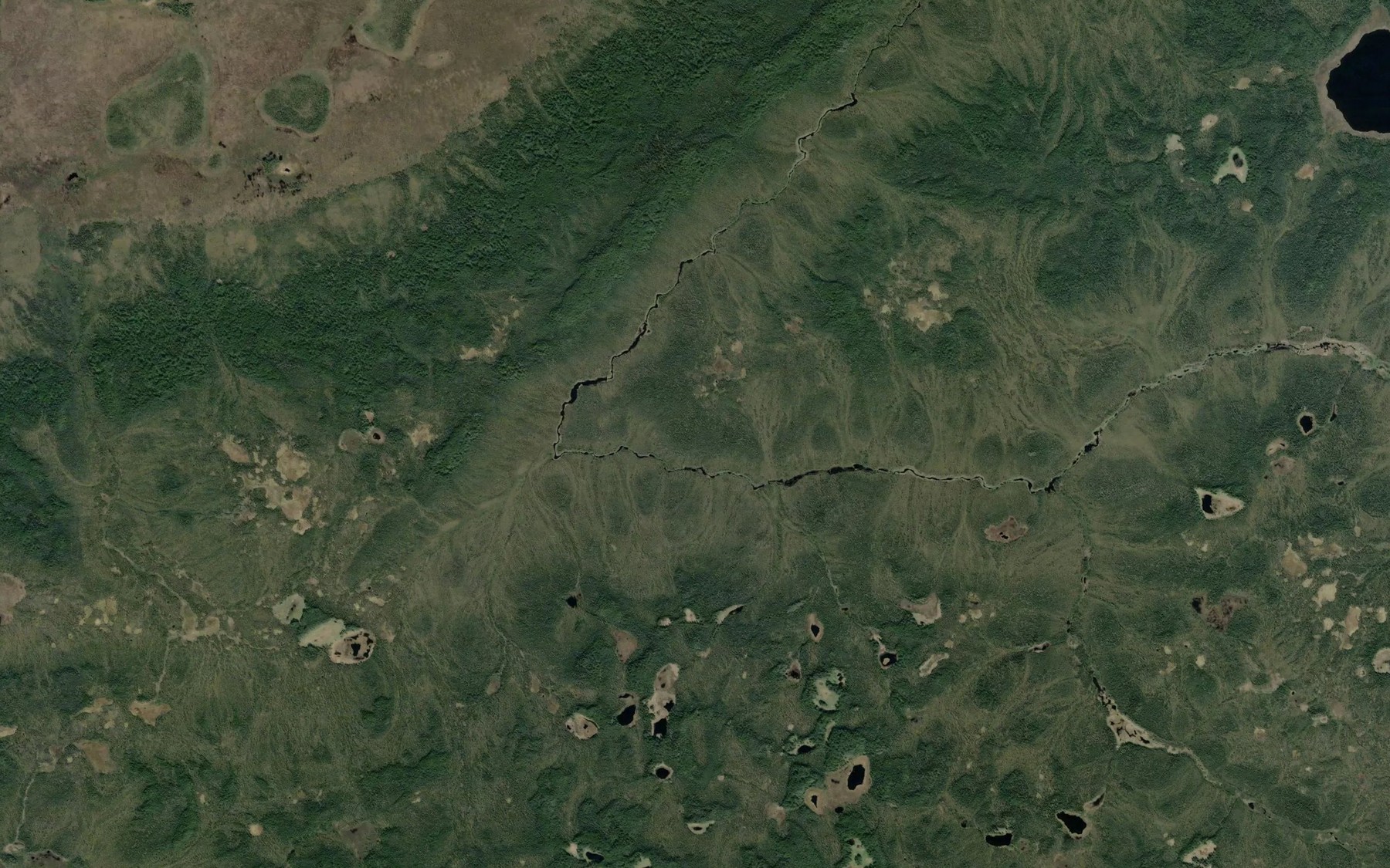 Satellite map of the Kinakhulantan Lake