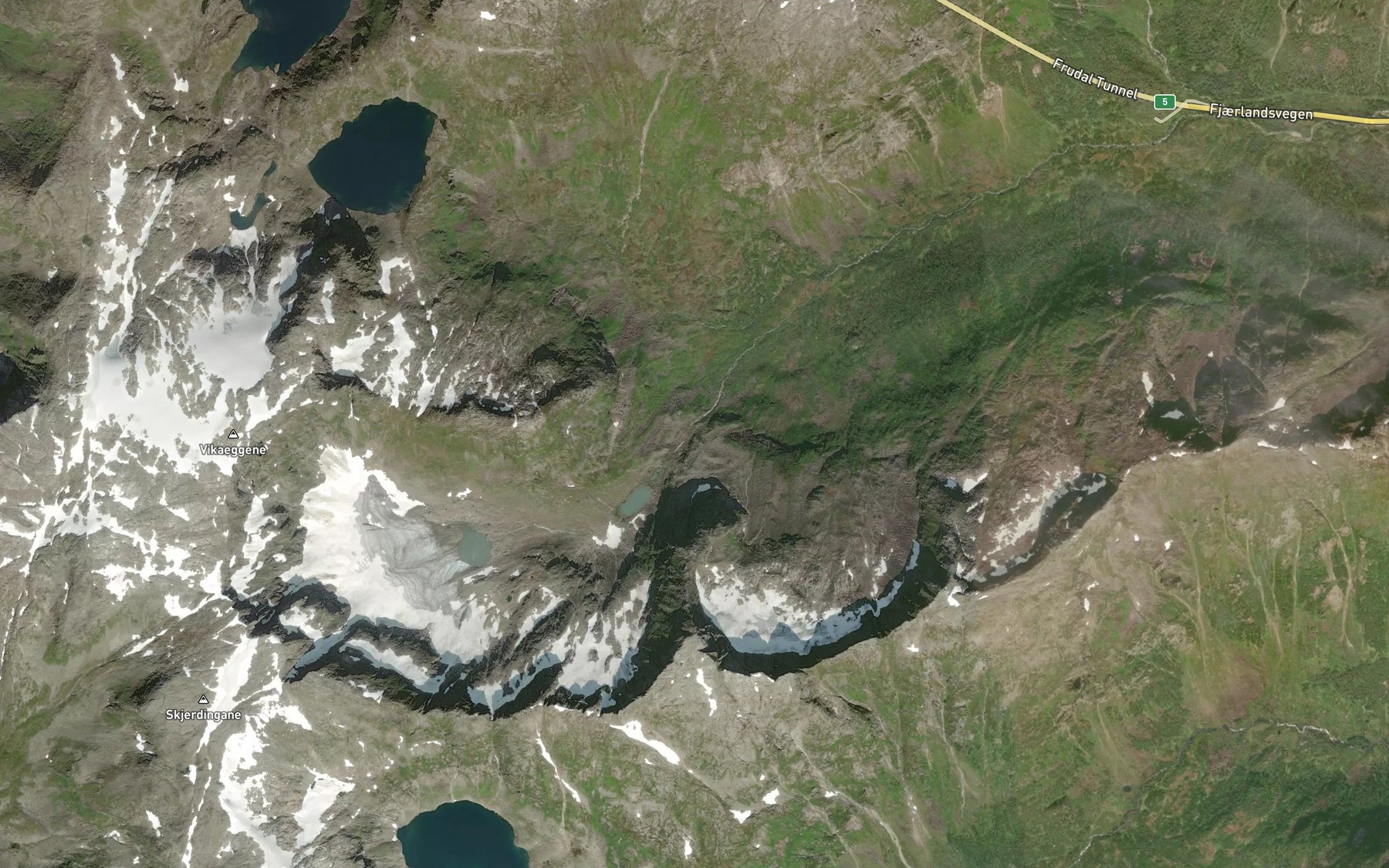 Satellite map of the Tungelvi