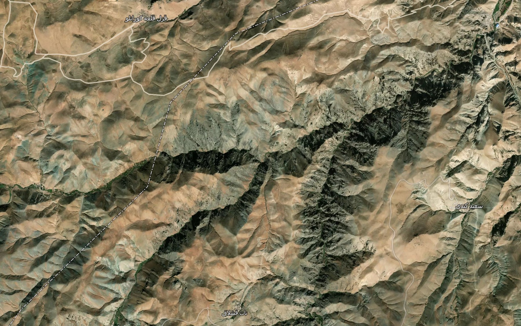 Satellite map of the Rudkhaneh-ye `Ali Julacha`i