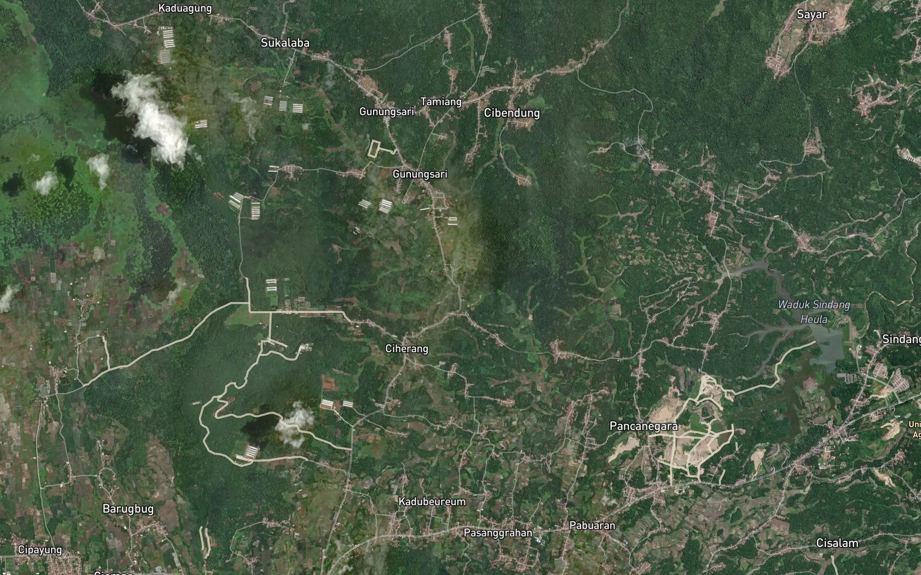 Satellite map of the Ci Madang