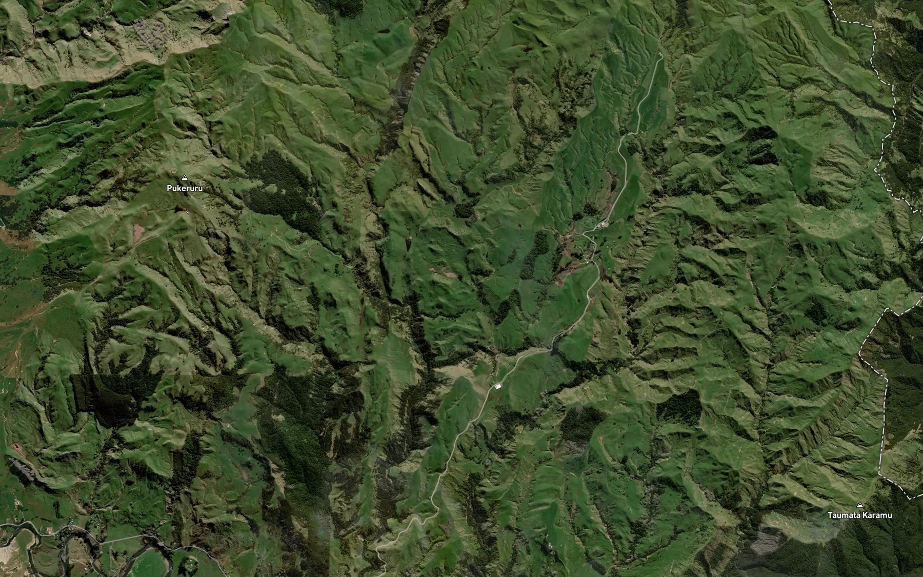 Satellite map of the Tongataha Stream