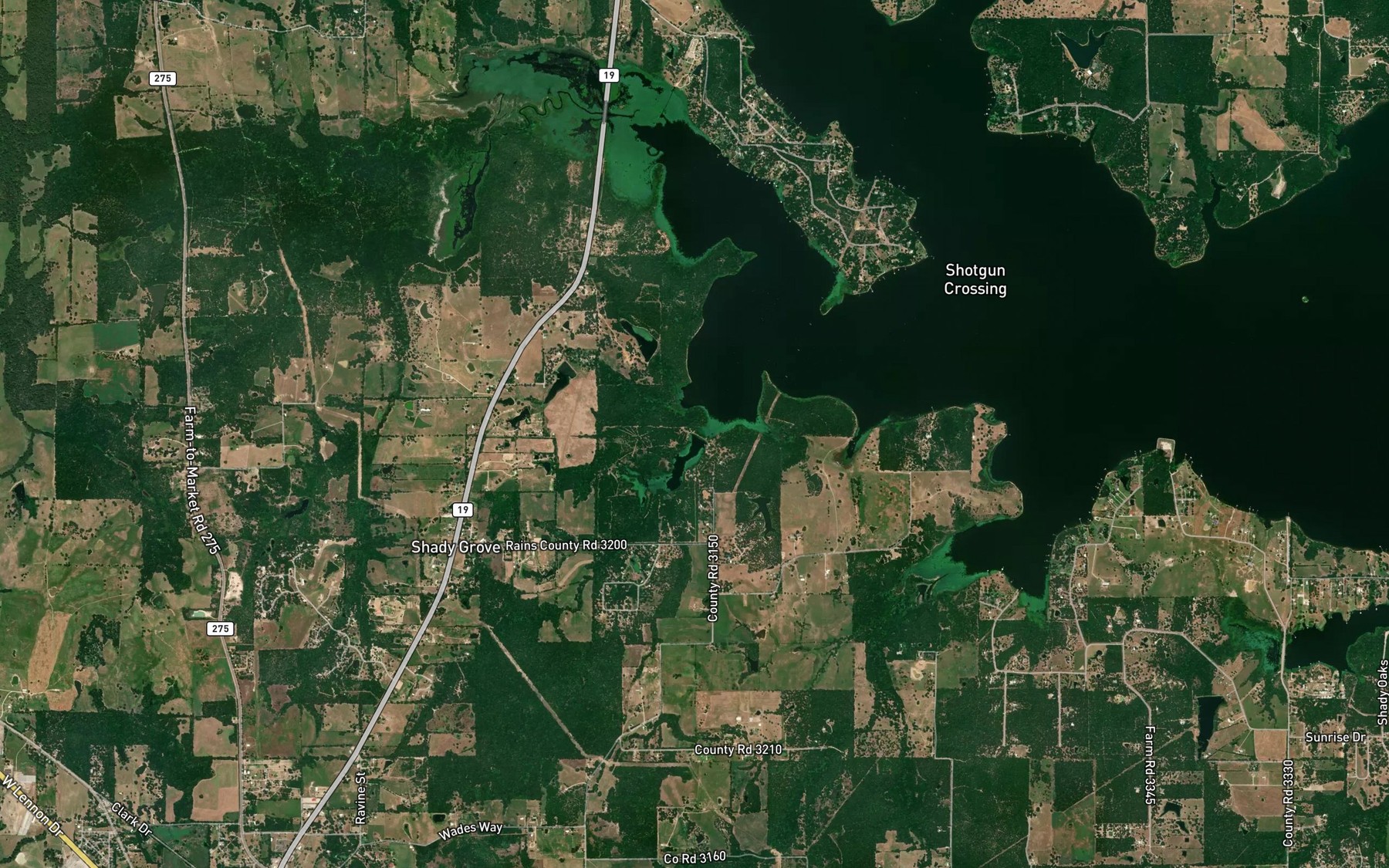 Satellite map of the Hauak Lake