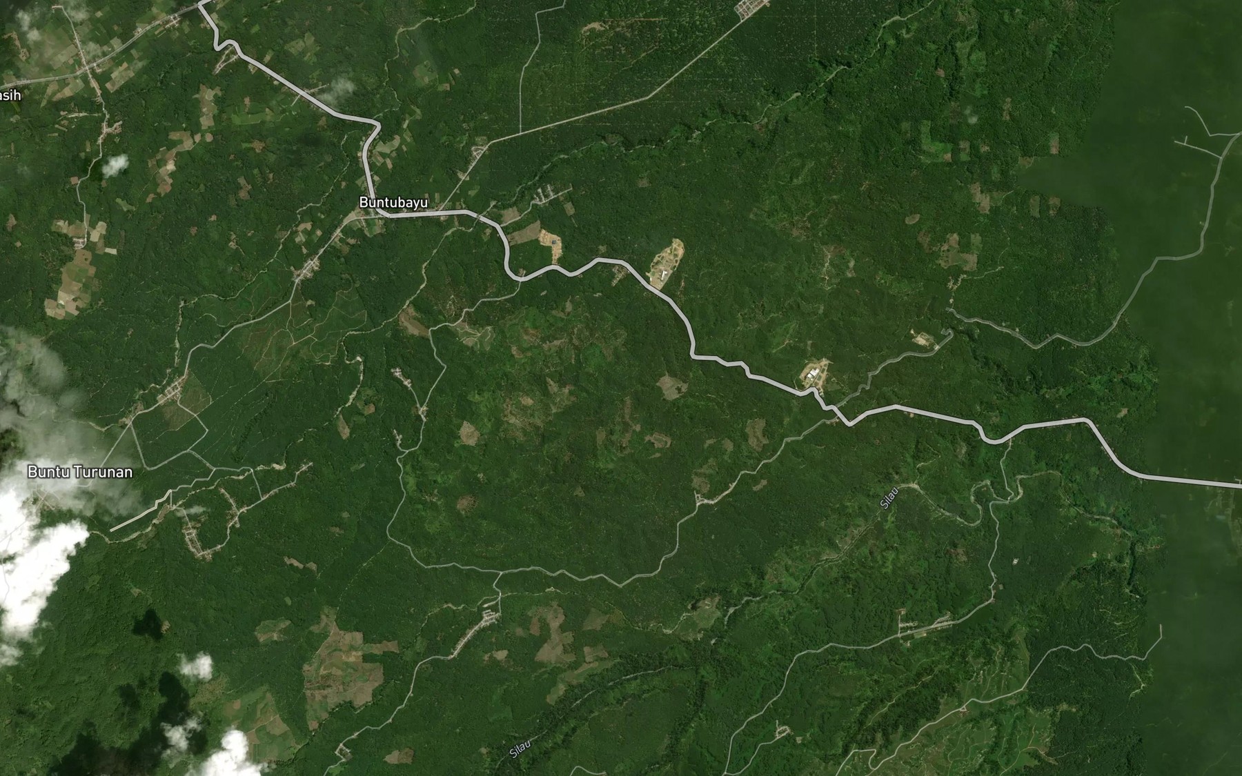 Satellite map of the Aek Naga