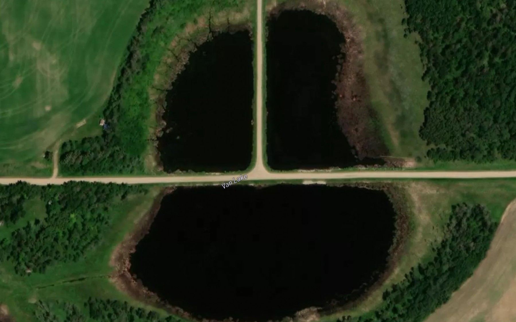 Satellite map of the Van Lake