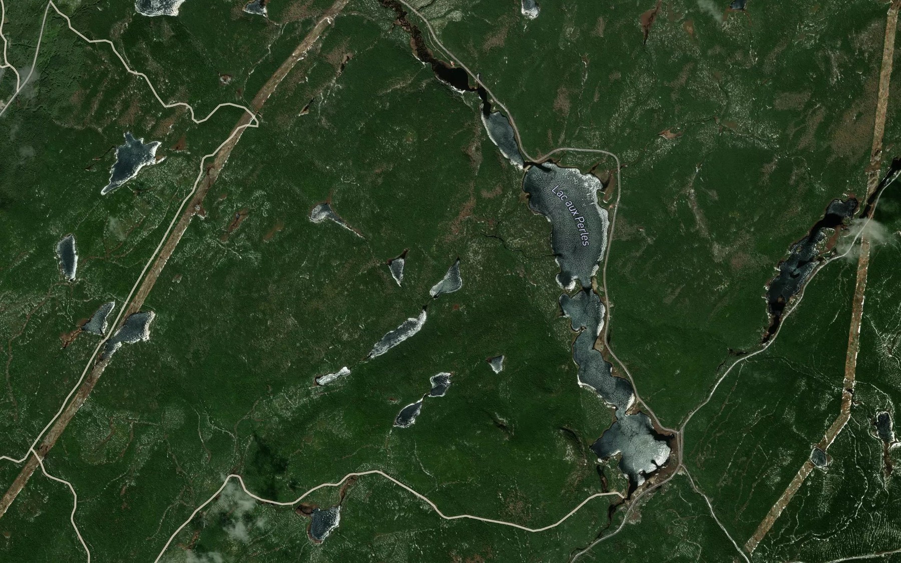 Satellite map of the Lac de Rosee