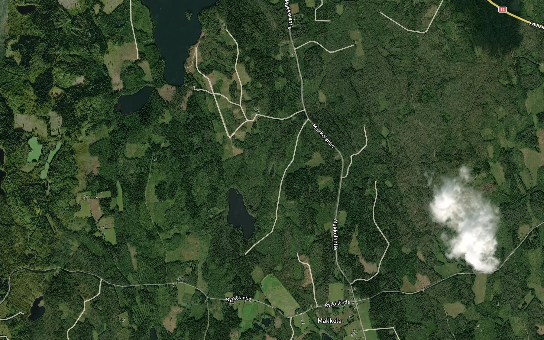 Satellite map of the Majalampi