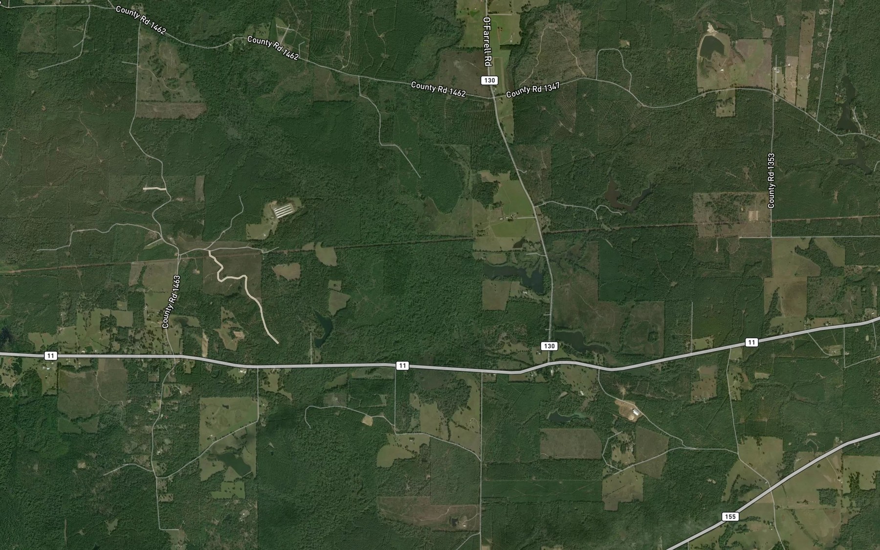 Satellite map of the Mill Creek