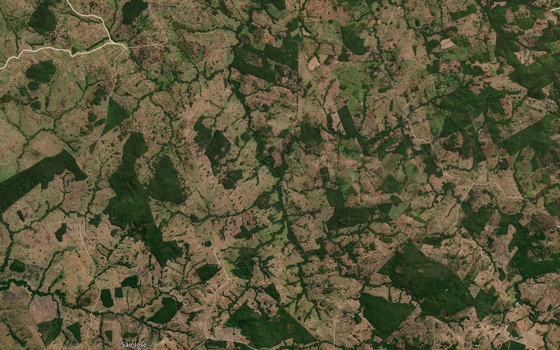 Satellite map of the Corrego Sao Geraldo