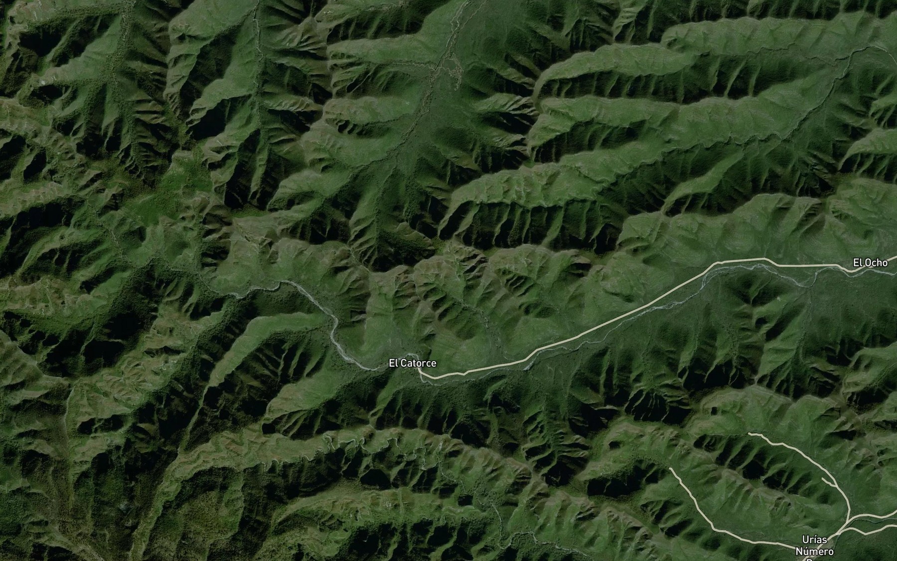 Satellite map of the Rio El Pescadito
