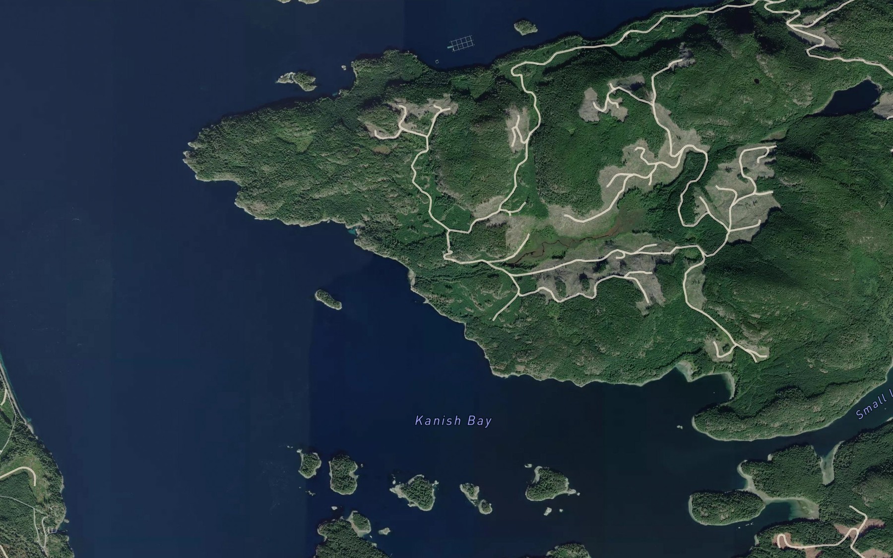 Satellite map of the Ashlar Creek