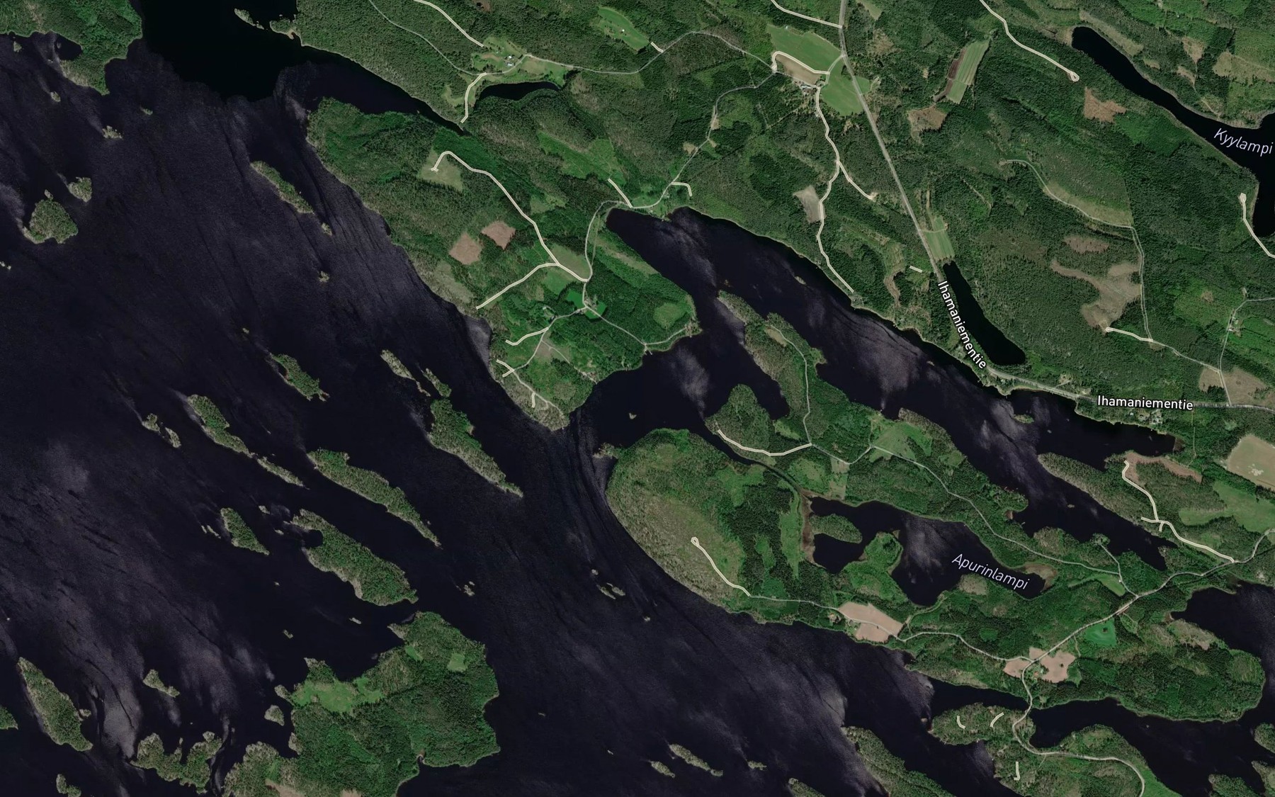Satellite map of the Hakosalmi