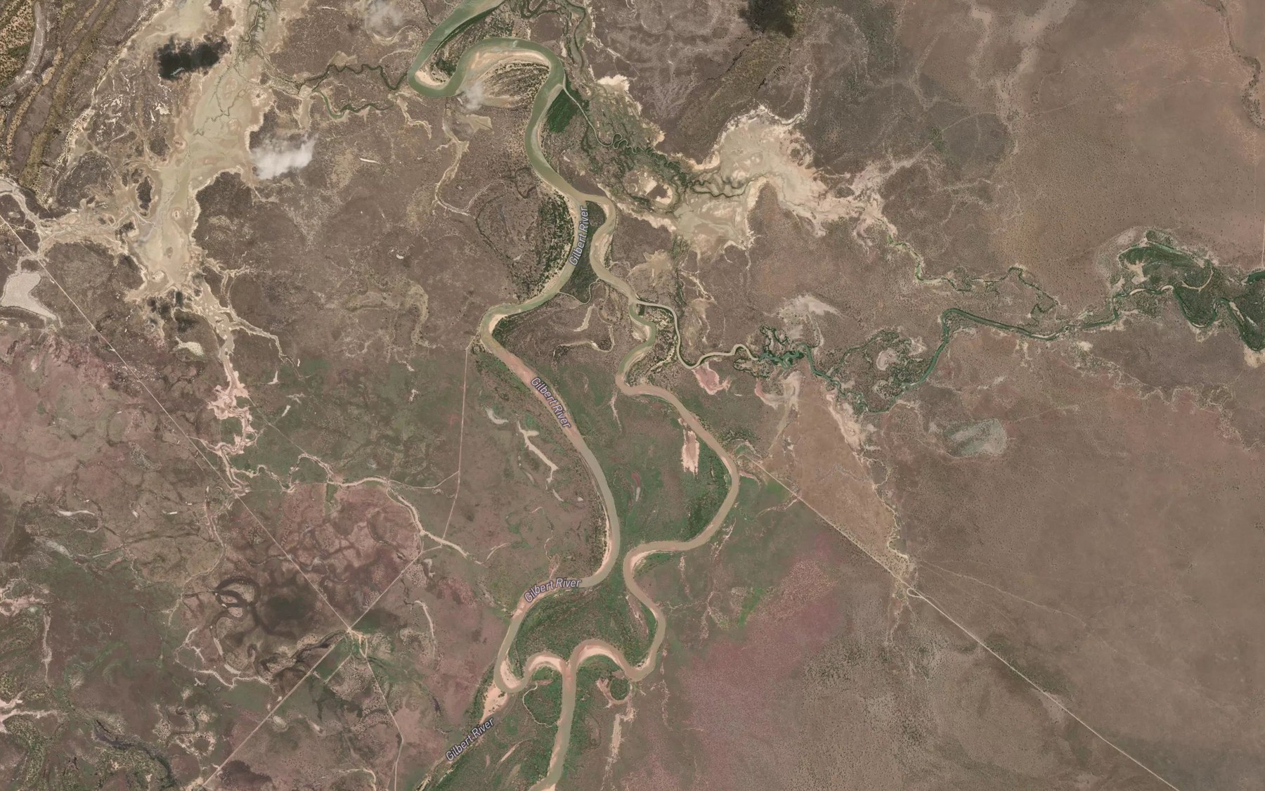Satellite map of the Middle Creek