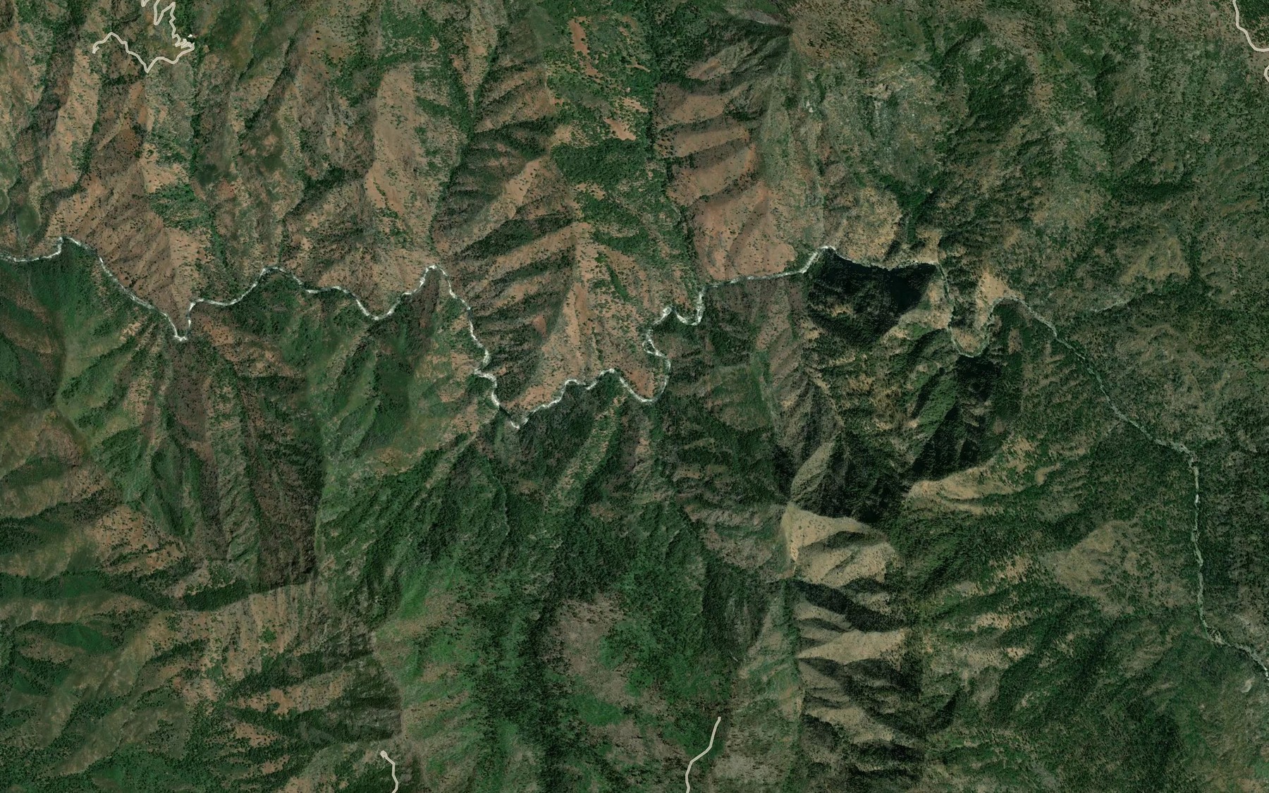 Satellite map of the Granite Creek