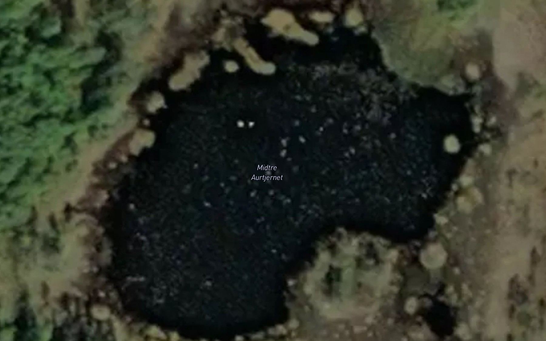 Satellite map of the Midtre Aurtjernet